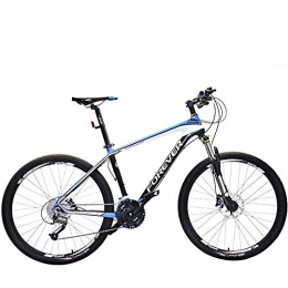 CDDSML Mountain Bike CDDSML 26 Inch Wheel 30speed Variable Speed Mountain Bike Adult Double Disc Brake Road Bicycle Men Sport Racing Ride Cycling-Black Blue_26 Inch (155-185cm)_30 Speed