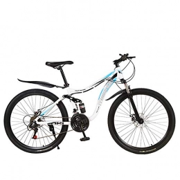 CHJ Mountain Bike CHJ 26-Inch Double Suspension Disc Brake Bicycle, 21-Speed Adult Mountain Bike, Outdoor Fitness Sports / Male And Female Travel, A