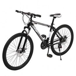 Ciuitixi Mountain Bike Ciuitixi Mountain Bike, Outdoor Bicycle, 26-inch 21-speed with Riding Bag, Black and White
