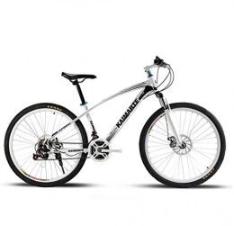 Cloth-YG Bike Cloth-YG Adult Mountain Bike, Double Disc Brake Bikes, Beach Snowmobile Bicycle, Upgrade High-Carbon Steel Frame, 26 Inch Wheels, White, 21 speed