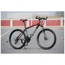 COSCANA Mountain Bike COSCANA 21-27 Speed 26" Mountain Bike High Carbon Steel Frame With Front Suspension Disc Brake Outdoor Bikes For Men And WomenRed-21 Speed
