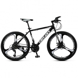 COSCANA Bike COSCANA 21-30 Speed Mountain Bikes, 26 Inch MTB, High Carbon Steel Frame Mountain Bicycle With Dual Disc Brake For Men And WomenBlack-24 Speed