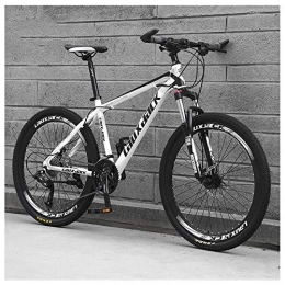 COSCANA Bike COSCANA Adult Mountain Bikes 26 Inch 21-30 Speed Mountain Bike Front Suspension MTB Bikes For Men And Women With Double Disc BrakeWhite-21 Speed