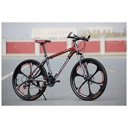 COSCANA Bike COSCANA Mountain Bike 26" 21-27 Speed Suspension Fork Anti-Slip Outdoor Bicycle With Dual Disc Brake And High Carbon Steel Frame MTBRed-21 Speed