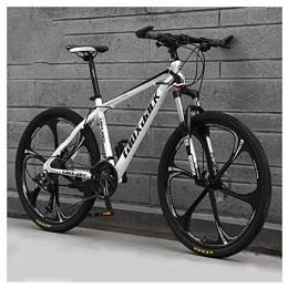 COSCANA Mountain Bike COSCANA Mountain Bike 26 Inch 21-30 Speed ​​Bicycle, MTB With Dual Disc Brakes, Front Suspension, Mountain Bikes for Adult and TeensWhite-21 Speed