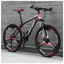 COSCANA Mountain Bike COSCANA Mountain Bike 26 Inch 21-30 Speed Front Suspension Bicycle With Dual Disc Brake And High Carbon Steel Frame For Men And WomenRed-27 Speed
