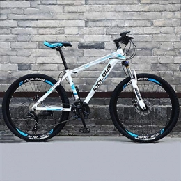 CPY-EX Bike CPY-EX 26 Inch Mountain Bikes, Dual Disc Brake Mountain Bike, Mens Women High-Carbon Steel All Terrain Alpine Bicycle, 21 / 24 / 27 / 30 Speed, Spoke, B, 21