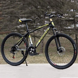 CSS Mountain Bike CSS 26 inch Mountain Bikes, High-Carbon Steel Hard Tail Bike, Off-Road Bicycle Adjustable Seat, High Carbon Steel Frame, Double Shock Absorption 7-2, Black Yellow