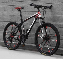 CSS Mountain Bike CSS Adult Mountain Bike 26 inch 21 / 24 / 27 / 30 Speed Oil Disc One Wheel Off-Road Speed Bicycle Male Student Shock Bicycle 6-6, 10 Black Red, 27