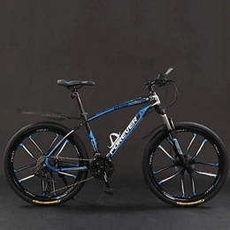 CSS Mountain Bike CSS Bicycle, 26 inch 21 / 24 / 27 / 30 Speed Mountain Bikes, Hard Tail Mountain Bicycle, Lightweight Bicycle with Adjustable Seat, Double Disc Brake 6-6, 24 Speed
