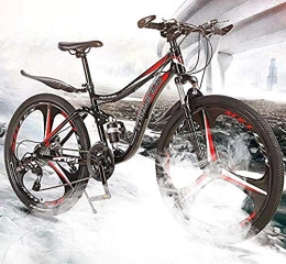 CXY-JOEL Mountain Bike CXY-JOEL 26 inch Mountain Bike Bicycle for Adults Men and Women High-Carbon Steel Frame MTB Bikes Full Suspension Aluminum Alloy Wheels Double Disc Brake-C_21 Speed