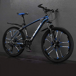 CXY-JOEL Mountain Bike CXY-JOEL Lightweight Mountain Bikes Men s 26 inch Road Bicycle with Aluminum Alloy Frame Front Rear Suspension Hydraulic Disc Brake Adjustable Seat 30 Speeds 10 Spoke 15 Kg Blue