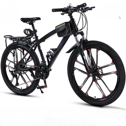 DADHI  DADHI 26-inch Bicycle, Speed Mountain Bike, Outdoor Sports Road Bike, High Carbon Steel Frame, Suitable for Adults (Black 21 speeds)