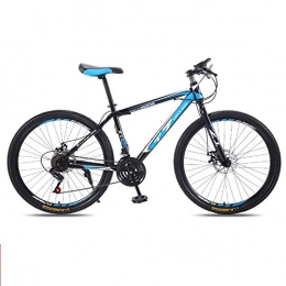 DASLING 7-Speed Shift Mountain Bike Bicycle 26 Inches Male And Female Students Double Disc Brakes Lightweight Shock Absorption,Dark Blue