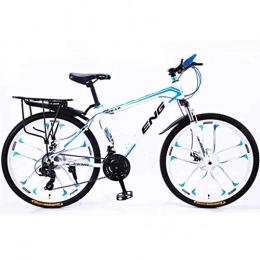 DFKDGL Mountain Bike DFKDGL 21 / 24 / 27 / 30 Speed Mountain Bike, High Carbon Steel Variable Speed 24 / 26in Wheel Bicycle Full Suspension MTB Bikes, City Bike For Mens / Womens (Color : B-26in, Size : 30speed) Unicycle