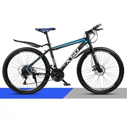 DGAGD Mountain Bike DGAGD 24 inch mountain bike adult male and female variable speed light road racing spoke wheel-Black blue_27 speed