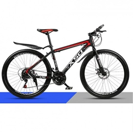 DGAGD Mountain Bike DGAGD 24 inch mountain bike adult male and female variable speed light road racing spoke wheel-Black red_27 speed