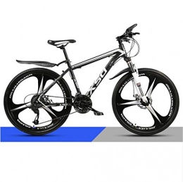 DGAGD Mountain Bike DGAGD 24 inch mountain bike adult men and women variable speed light road racing three-knife wheel No. 2-Black and white_24 speed