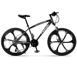 DGAGD Mountain Bike DGAGD 24 inch mountain bike adult six-blade one-wheel variable speed dual-disc bicycle-black_27 speed