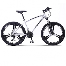 DGAGD Mountain Bike DGAGD 24 inch mountain bike adult tri-pitch one-wheel variable speed dual-disc bicycle-Silver_21 speed