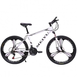 DGAGD Mountain Bike DGAGD 24 inch mountain bike adult variable speed bicycle light road racing three-wheel-white_21 speed