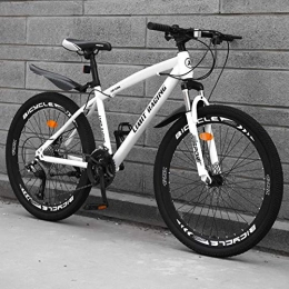DGAGD Mountain Bike DGAGD 24 inch mountain bike bicycle adult one wheel variable speed 40 knife wheel bicycle-white_27 speed