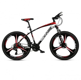 DGAGD Mountain Bike DGAGD 24 inch mountain bike male and female adult super light bicycle spoke three-knife wheel No. 1-Black red_30 speed