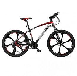 DGAGD Mountain Bike DGAGD 24-inch mountain bike male and female adult super lightly bicycle spoke six-spindle wheel-Black red_30 speed