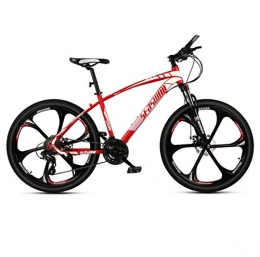 DGAGD Mountain Bike DGAGD 24-inch mountain bike male and female adult super lightly bicycle spoke six-spindle wheel-red_30 speed