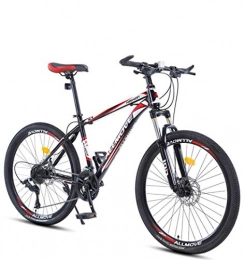 DGAGD Mountain Bike DGAGD 24 inch mountain bike male and female adult variable speed racing ultra-light bicycle 40 cutter wheels-Black red_27 speed