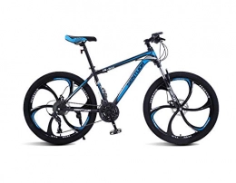 DGAGD Mountain Bike DGAGD 24-inch mountain bike variable speed light bicycle six-cutter wheel-Black blue_21 speed