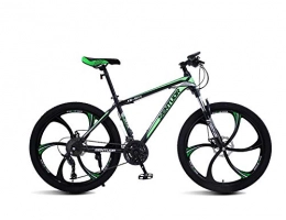 DGAGD Mountain Bike DGAGD 24-inch mountain bike variable speed light bicycle six-cutter wheel-dark green_21 speed