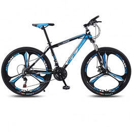 DGAGD Mountain Bike DGAGD 26 inch bicycle mountain bike adult variable speed light bicycle tri-cutter-Black blue_27 speed