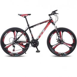 DGAGD Mountain Bike DGAGD 26 inch bicycle mountain bike adult variable speed light bicycle tri-cutter-Black red_21 speed