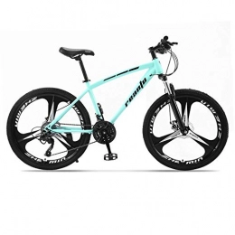 DGAGD Mountain Bike DGAGD 26 inch mountain bike adult tri-pitch one-wheel variable speed dual-disc bicycle-Light blue_21 speed
