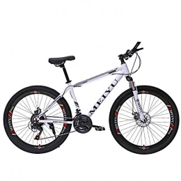 DGAGD Bike DGAGD 26 inch mountain bike adult variable speed bicycle light road racing 40 cutter wheels-white_30 speed