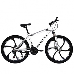 DGAGD Bike DGAGD 26 inch mountain bike adult variable speed bicycle light road racing six-wheel-white_24 speed