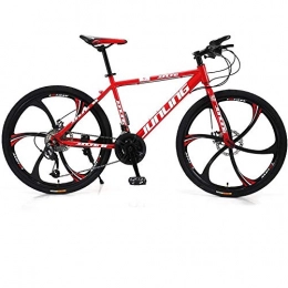 DGAGD Mountain Bike DGAGD 26 inch mountain bike adult variable speed six-wheel bicycle-red_21 speed