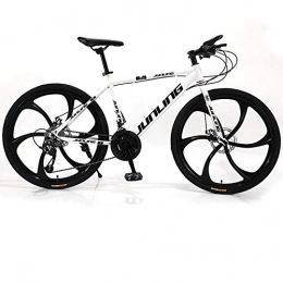 DGAGD Mountain Bike DGAGD 26 inch mountain bike adult variable speed six-wheel bicycle-white_21 speed