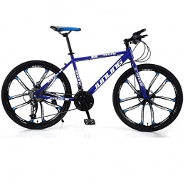 DGAGD Mountain Bike DGAGD 26 inch mountain bike adult variable speed ten-wheel bicycle-blue_21 speed
