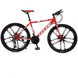 DGAGD Mountain Bike DGAGD 26 inch mountain bike adult variable speed ten-wheel bicycle-red_21 speed