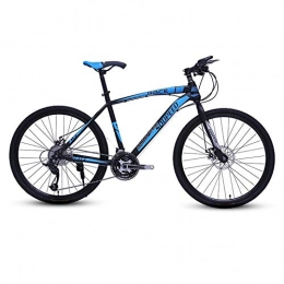 DGAGD Mountain Bike DGAGD 26 inch mountain bike bicycle adult lightweight road speed bicycle spoke wheel-Black blue_27 speed