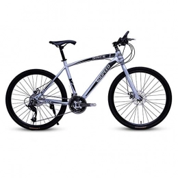 DGAGD Mountain Bike DGAGD 26 inch mountain bike bicycle adult lightweight road speed bicycle spoke wheel-silver gray_27 speed