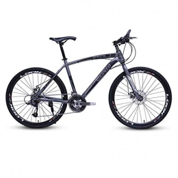 DGAGD Mountain Bike DGAGD 26 inch mountain bike bicycle adult lightweight road speed bicycle with 40 cutter wheels-Black and silver_30 speed