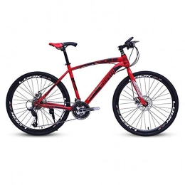 DGAGD Mountain Bike DGAGD 26 inch mountain bike bicycle adult lightweight road speed bicycle with 40 cutter wheels-Black red_24 speed