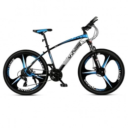DGAGD Mountain Bike DGAGD 26 inch mountain bike male and female adult ultralight racing light bicycle tri-cutter-Black blue_21 speed