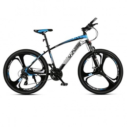 DGAGD Mountain Bike DGAGD 26 inch mountain bike male and female adult ultralight racing light bicycle tri-cutter No. 1-Black blue_24 speed