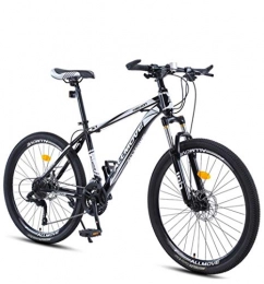 DGAGD Mountain Bike DGAGD 26 inch mountain bike male and female adult variable speed racing ultra light bicycle 40 cutter wheels-Black and white_30 speed
