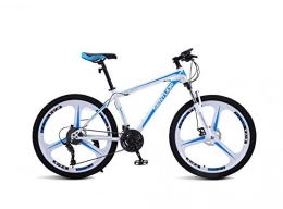DGAGD Mountain Bike DGAGD 26 inch mountain bike variable speed light bicycle tri-cutter wheel-White blue_21 speed