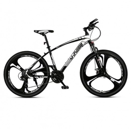 DGAGD Mountain Bike DGAGD 27.5 inch mountain bike male and female adult super light bicycle spoke three-knife wheel No. 2-Black and white_30 speed